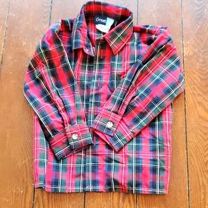 Boys button down shirt Christmas matches listed vest
